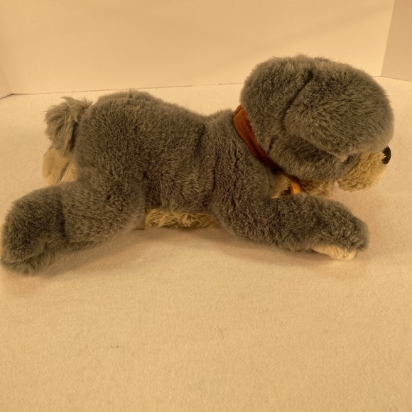 Disney Other - Disney Store Tramp Plush 13" Lady and the Tramp Gray Dog Stuffed Animal Laying